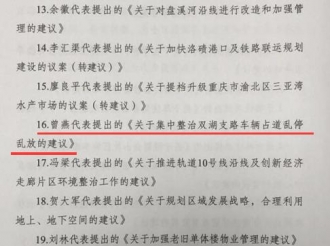 党委副书记、副院长曾燕作为渝北区人大代表，荣膺2018年度区人大代表优秀建议