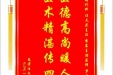 患者任文献赠送电子锦旗感谢胸外科汪天虎主任等人，并向医疗救助基金捐赠善款100元