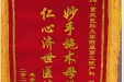 患者小宇宇赠送锦旗感谢妇产中心胡珊。